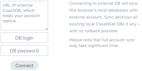 ‘Link with existing profile’ dialog